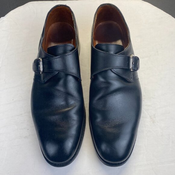 Allen Edmonds Warwick Black Plymouth Single Monk Straps Size 10 5750 USA,Mens - Picture 2 of 12